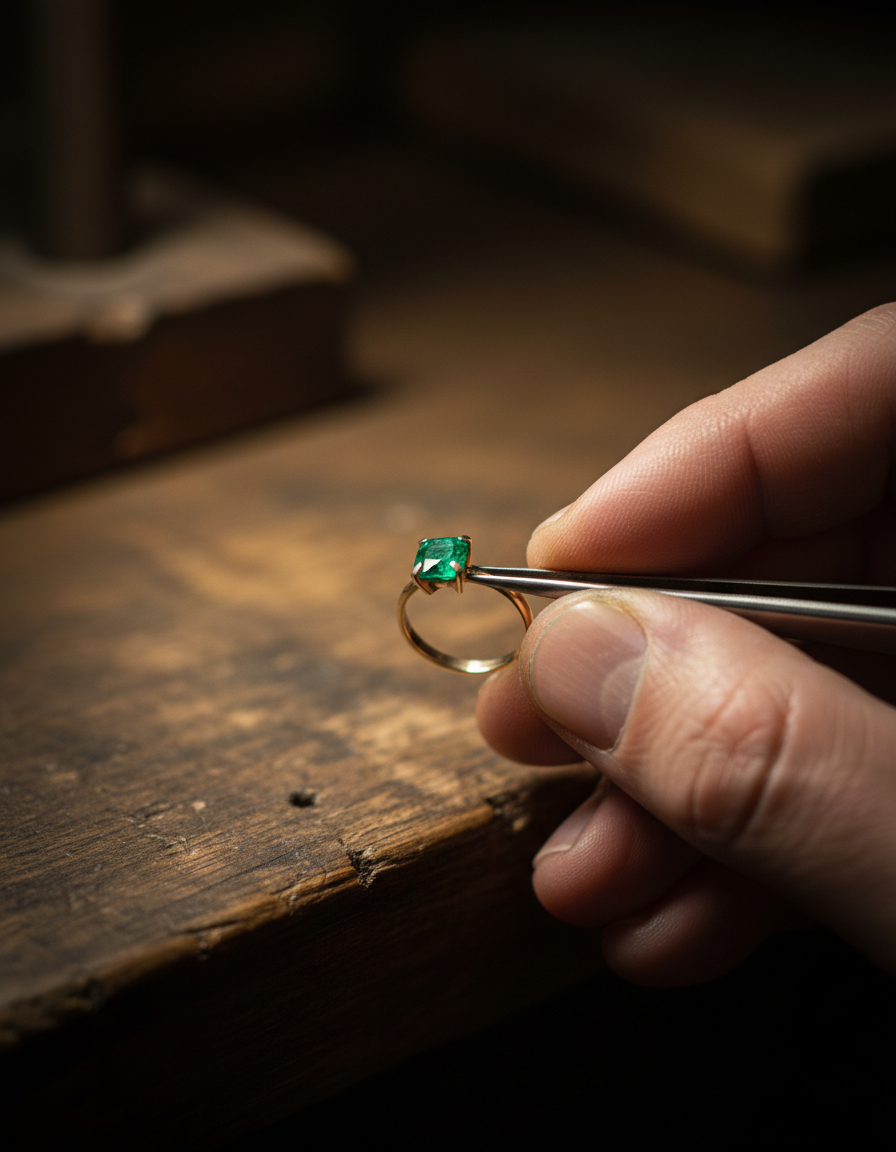 The Aurelia workbench, lit by morning light